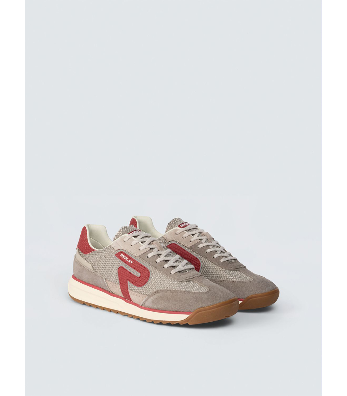 テクニカルファブリック70'sスニーカー 詳細画像 グレーレッド 3